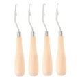 thumbnail image 4 of Raindrops 4Pcs Crochet Sewing Needle For Projects And Housework In Multi Colors With Wood Handle, 4 of 8