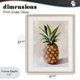 thumbnail image 4 of Stupell Industries Bohemian Pastel Pineapple Tropical Fruit Birch Framed Print Under Glass, 17 x 21, by The Prints Vibe, 4 of 8