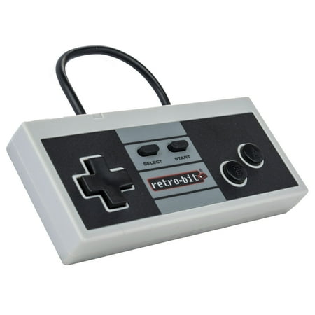 Retro-Bit NES Style Wired USB PC/MAC Pro Controller with 6FT Cable - Classic Color