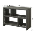 thumbnail image 4 of Convenience Concepts Northfield Console 3 Tier Bookcase, Weathered Gray, 4 of 5