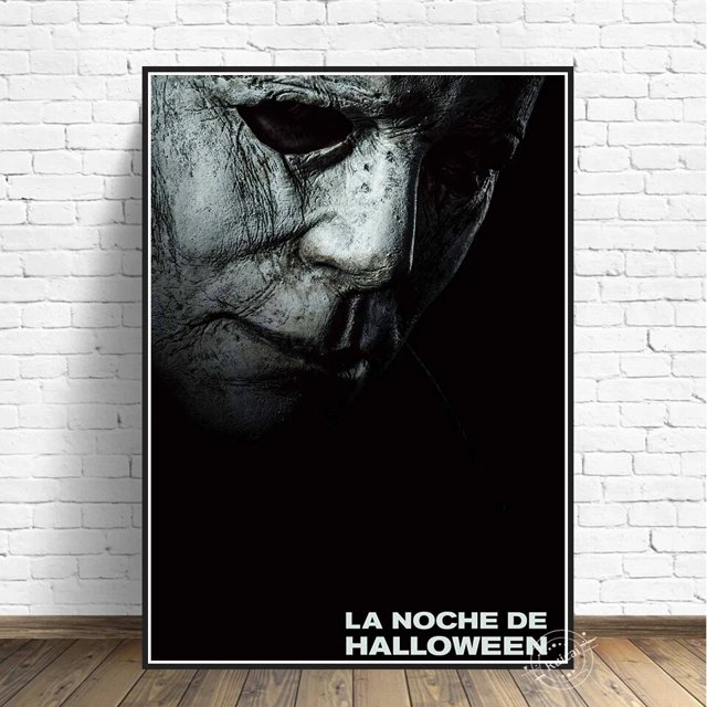 Póster de Michael Myers, pintura en lienzo de película de Halloween, arte de pared para dormitorio de niño, sala de estar imagen para, dormitorio, decoración del hogar, regalo