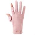 thumbnail image 4 of Clearance! Baberdicy Womens Sports Gloves Outdoor Cycling Work Solid Color Gloves Pink, 4 of 8