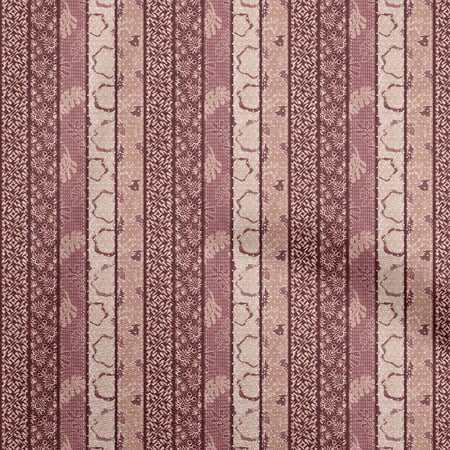 oneOone Viscose Jersey Maroon Fabric Asian Dabu Print Craft Projects Decor Fabric Printed By The Yard 60 Inch Wide