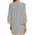 thumbnail image 4 of Uhndy Floral Swimwear Kaftan Bikini Cover Up For Women Summer Kimono Beach Cover Ups Swimsuit Half Sleeve Shawl Chiffon Cardigan Blouse, 4 of 4