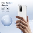 thumbnail image 5 of Compatiable with Samsung Galaxy S20 FE Case Clear, Transparent Crystal Shockproof Phone Case, Slim Anti-Scratch Hard PC + Soft TPU Back Protective Cover Bumper Non-Slip Design, Clear, 5 of 8