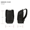 thumbnail image 5 of SWISSGEAR City Pack Backpack Narrow Daypack, Everyday Sporty Tablet Compact Carry, Black Ballistic, 5 of 7
