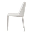 thumbnail image 3 of MOE'S Home NORA DINING CHAIR WHITE VEGAN LEATHER-M2, 3 of 5