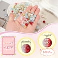 thumbnail image 2 of Uxcell 100 Pcs Crackle Glass Beads for Jewelry Making 10mm Round Beads Red, 2 of 7