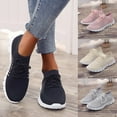 thumbnail image 2 of huanledash Women Casual Walking Sneakers Lace Up Soft Shoes Mesh Breathable Shoes Trainers, 2 of 8