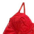 thumbnail image 6 of Tank Tops for Women,Fashion Lace Mesh Corset Tube Top Camisole with Backless Street Style Design,Camisole Tops for Women,Red,L, 6 of 9