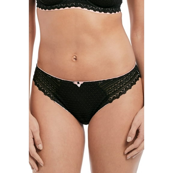 Freya Womens Daisy Lace Brief, XL, Noir