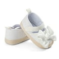 thumbnail image 4 of 12-18 Months Baby Girls Soft Princess Dress Flats Shoes Infant Wedding Mary Jane Anti-Slip First Walker Newborn Shoe Sneaker Shoes White, 4 of 6