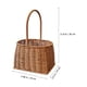 thumbnail image 2 of unbranded Cesta De Almacenaje De Rattan Tejida Con Asa Rústico Marrón, 2 of 7