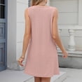 thumbnail image 3 of WILLBEST Vestidos Largos Casuales Para Mujer Vestido Informal De Verano Con Bolsillo Para Mujer, Vestido Playero De Color Liso Con Cuello En V, 3 of 3