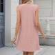 thumbnail image 3 of WILLBEST Vestidos Largos Casuales Para Mujer Vestido Informal De Verano Con Bolsillo Para Mujer, Vestido Playero De Color Liso Con Cuello En V, 3 of 3