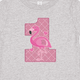 thumbnail image 4 of Inktastic First Birthday Flamingo 1 Year Old Girl Girls Baby T-Shirt, 4 of 5