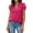 Rose Red, variant on Blouses for Women Dressy V Neck Ruffle Sleeve Summer Tops Casual Flowy Shirts
