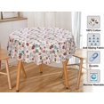 thumbnail image 5 of Ruvanti Round Tablecloth 70 inch for 3-6 Feet Tables, Round Table Cover Stain Resistant, Washable. Perfect for Indoor, Outdoor Tablecloth, Kitchen, Dining, Wedding Parties, Holiday, 5 of 9