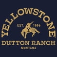 thumbnail image 2 of Junior's Yellowstone Distressed Dutton Ranch Montana  Cowl Neck Sweatshirt, 2 of 4
