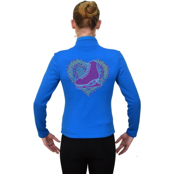 ChloeNoel Outfits - Pants P22 and J42 X Solid Polar Fleece Fitted Jacket - Love Skate (Colorfull 2) (Clearance)