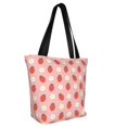 thumbnail image 2 of KLL Tote Bag for Women Strawberry Print Shopping Grocery Reusable Bags for Office School Shopping Travel, 2 of 6