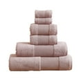 thumbnail image 3 of Modern Threads AirCloud 100% Cotton 6-Piece Towel Set, Silver Pink, 3 of 3