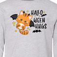 thumbnail image 4 of Inktastic Halloween Hugs with Cute Vampire Cat Bat Long Sleeve Youth T-Shirt, 4 of 5