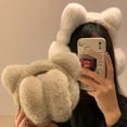 thumbnail image 2 of 2025 Cute Cat Ear Plush Ear Muffs for Girls Winter Student Riding Warm Ear Protection Windproof Coldproof Ear Covers Ear Warmers Outdoor Warmth, 2 of 7