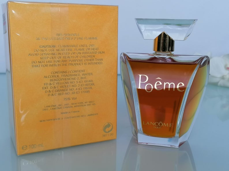 Poeme Lancome 3.4 oz /100 ml Eau de Parfum SPLASH (Not Spray) For Women -