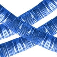 thumbnail image 1 of Guirnalda de flecos de papel aluminio de 10 pies, streamers metálicos azules para fiestas de Navidad y Año Nuevo, 3 piezas, 1 of 6