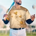 thumbnail image 6 of Daiia Mens Baseball Jersey Button Down Shirts Short Sleeve Sports Uniforms-X-Large, 6 of 9
