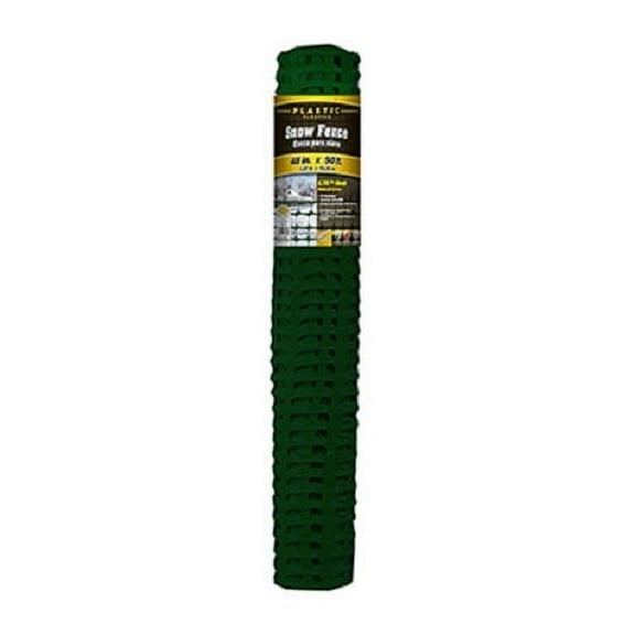 Midwest Air  889221A 4' x 50' Roll Of Green Plastic Safety Snow Fence - Quantity of 3