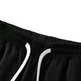 thumbnail image 6 of Oalirro Men's Comfortable Solid Color Polyester Drawstring Elastic Waistband Straight Leg Casual Sports Pants for Fitness Outdoor All Seasons, 6 of 9