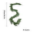 thumbnail image 3 of Christmas Cedar Garland Artificial Real Touch Thickness Realistic Greenery Pine Garland for Mantle Fireplace Outdoor Indoor Christmas Decorations, 3 of 9