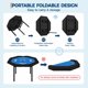 thumbnail image 4 of Yeshouse mesa de póker plegable para 8 jugadores, portátil y octogonal, con rieles acolchados y portavasos de acero inoxidable, ideal para blackjack, Texas Hold'em, juegos familiares y clubes, 4 of 8