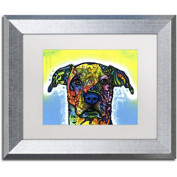 Trademark Fine Art "Fiesta" Canvas Art by Dean Russo White Matte, Silver Frame