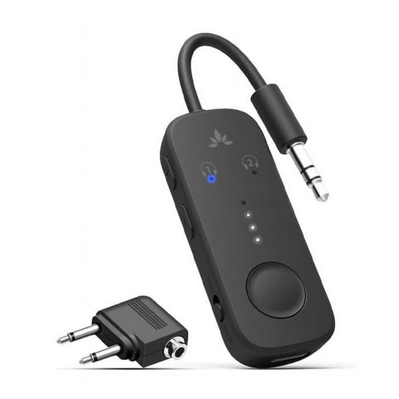 Avantree Relay Premium Airplane Bluetooth 5.3 Adapter for All Headphones, apt-X Low Latency, Supports 2 Headphones or for AirPods