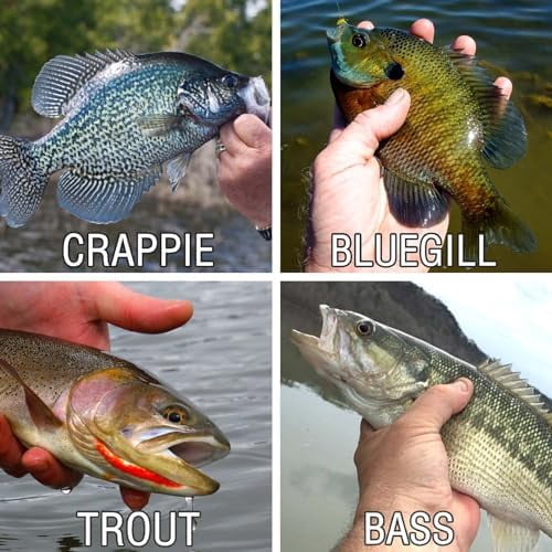 135 PCS Crappie Lures Kit - Crappie Jig Heads Fishing Hooks for Soft Plastic Lures for Trout Bass Walleye Bluegill Perch Catfish