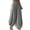 Grey, variant on Women's Balloon Pants, Elastic High Waist Barrel Pants for Women, Loose Wide Leg Harem Trousers with Gathered Ankle Cuffs, Solid Color Baggy Lightweight Breathable Fall Lounge Pants Black S