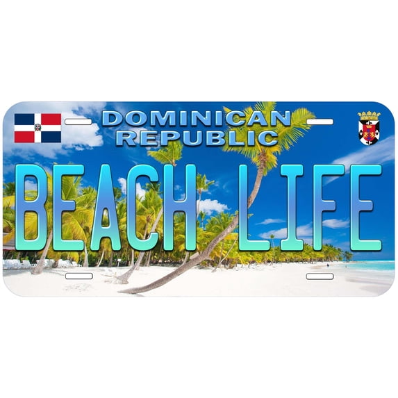 Santo Domingo Beach Life Dominican Perublic SD04 Novelty Car License Plate