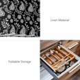 thumbnail image 6 of Placemats Set of 4, Black Paisley Woven Placemat, Linen Place Mats for Kitchen/Dining Tables, Ethnic Vintage Floral Botanical Abstract Washable Table Mats for Party, 6 of 8