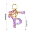 thumbnail image 3 of Kumdkd Initial Keychain for Women Girls, Initial Letter Keychains with Pink Tassel, Charms for Key Handbag Backpack, 3 of 4