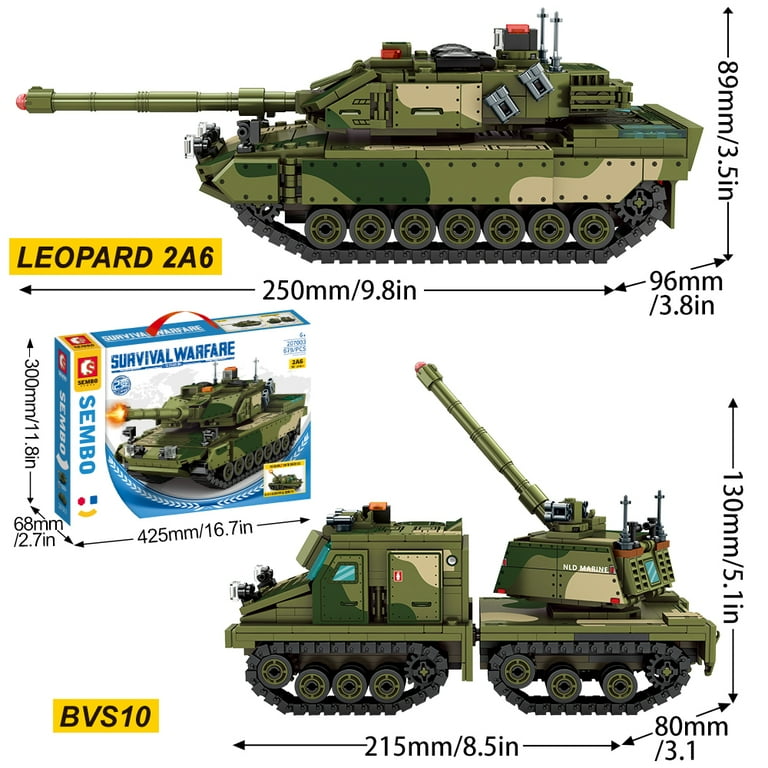 LGB THONG ➕ FORBIDDEN FRUIT ARMY SEMBO Survival Warfare Series Tank Model Building Block Set