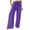 Purple, variant on QUYUON Womens Pants for Work Sale Fashion Casual Elastic Loose Pants Straight Wide Leg Trousers Pants Comfy Work Pants Women Long Pant Leg Length Activewear Style P4416 Green XXL