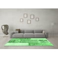 thumbnail image 3 of Ahgly Company Indoor Square Patchwork Emerald Green Transitional Area Rugs, 6' Square, 3 of 4