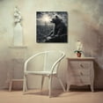 thumbnail image 3 of TEXTZEN 15x15 Black Modern Wood Framed Wall Art Titled - Grizzly From Above, 3 of 6