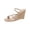Dark Almond Smooth, variant on Womens Eiana Wedge Toe Ring Slingback Sandals
