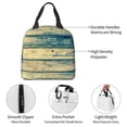 thumbnail image 4 of Easygdp Retro Wooden Bolsa Térmica Premium - Tela Oxford Impermeable, Gran Capacidad, Bolsillo Frontal, Unisex para Trabajo, Escuela, Actividades al Aire Libre y Picnics, 4 of 8