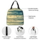 thumbnail image 4 of Easygdp Retro Wooden Bolsa Térmica Premium - Tela Oxford Impermeable, Gran Capacidad, Bolsillo Frontal, Unisex para Trabajo, Escuela, Actividades al Aire Libre y Picnics, 4 of 8