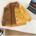 thumbnail image 6 of AherBiu Toddler Boys Clothes Corduroy Fleece Lined Winter Jackets for Little Boy Button Down Lapel Coats, 6 of 6